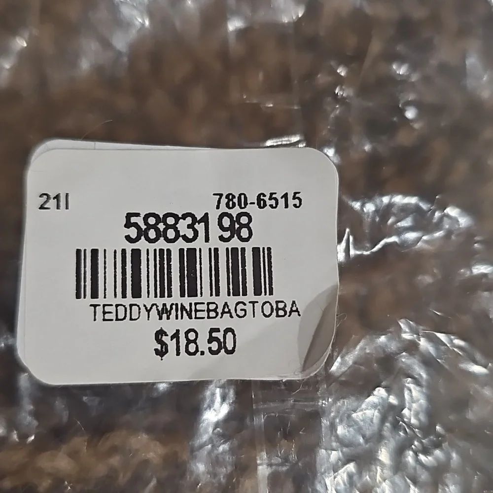 Pottery Barn Teddy Wine Bags NWT